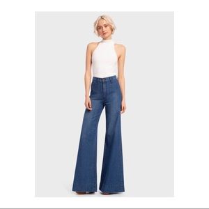 Alice and Olivia Wide-Leg Jeans